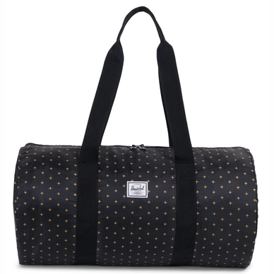 Reistas Herschel Supply Co. Packables Duffle Black Gridlock Gold