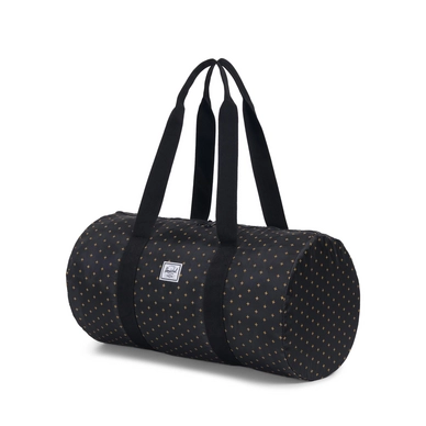Reistas Herschel Supply Co. Packables Duffle Black Gridlock Gold