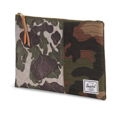 Portemonnee Herschel Supply Co. Embroidery Network Large Woodland Camo Vermillion Orange