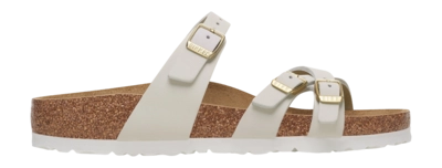Sandalen Birkenstock Franca Nubuck Leather Damen Antique White Narrow