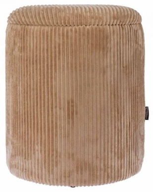 Poef Riverdale Luka Rib Beige 44 cm