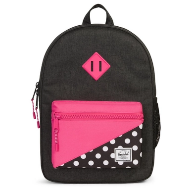 Rugzak Herschel Supply Co. Heritage Youth Black Polka Dot Fandango Pink
