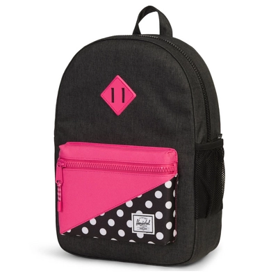 Rugzak Herschel Supply Co. Heritage Youth Black Polka Dot Fandango Pink