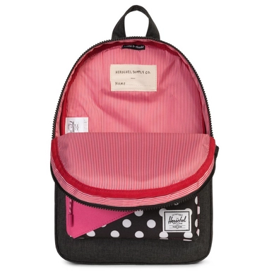 Rugzak Herschel Supply Co. Heritage Kids Black Polka Dot Fandango Pink