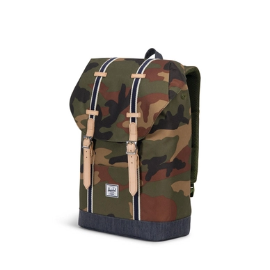Rugzak Herschel Supply Co. Offset Retreat Mid-Volume Woodland Camo Dark Denim