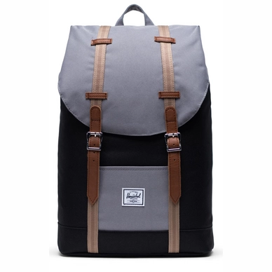 Rugzak Herschel Supply Co. Retreat Mid-Volume Black Grey Pine Bark Tan