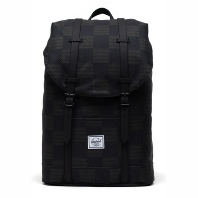 Rucksack Herschel Supply Co. Retreat Mid-Volume Black Checkered Textile