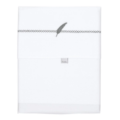 Babydeken Koeka Feather Steel Grey