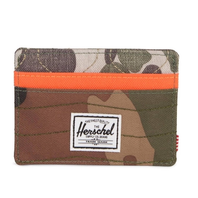 Portemonnee Herschel Supply Co. Embroidery Charlie Woodland Camo Vermillion Orange