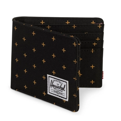 Portemonnee Herschel Supply Co. Roy Black Gridlock Gold
