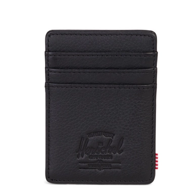 Portemonnee Herschel Supply Co. Raven Leather Black Pebbled