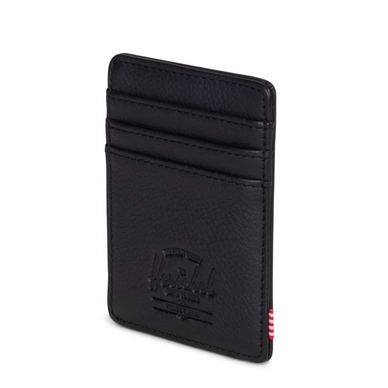Portemonnee Herschel Supply Co. Raven Leather Black Pebbled