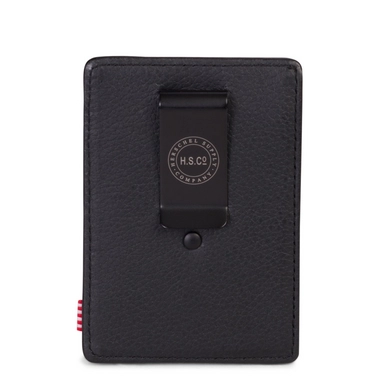 Portemonnee Herschel Supply Co. Raven Leather Black Pebbled