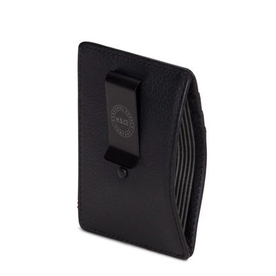 Portemonnee Herschel Supply Co. Raven Leather Black Pebbled