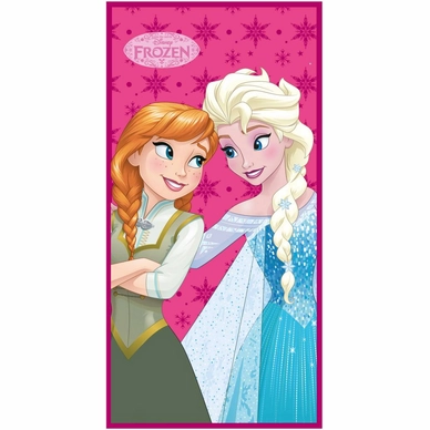 Strandlaken Disney Frozen Elsa Anna Pink Multi