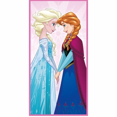Strandlaken Disney Frozen Sweet Sisters Pink
