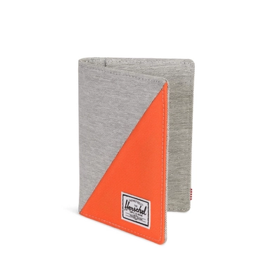 Paspoort Etui Herschel Supply Co. Raynor Light Grey Vermillion Orange