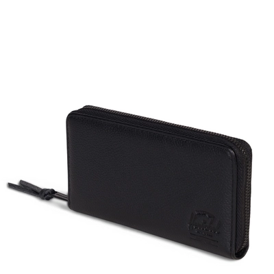 Portemonnee Herschel Supply Co. Thomas Leather Black Pebbled