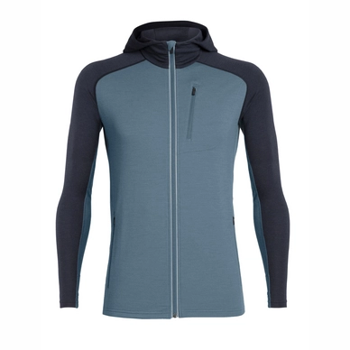 Sweatjacke Icebreaker Quantum LS Zip Hood Thunder Midnight Navy Herren