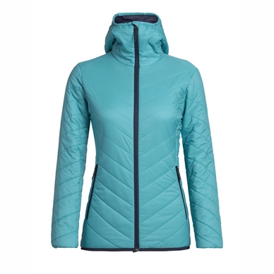 Jacke Icebreaker Hyperia Hooded Arctic Teal Damen