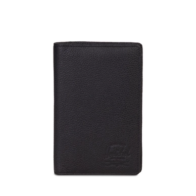 Portemonnee Herschel Supply Co. Search Leather Black Pebbled