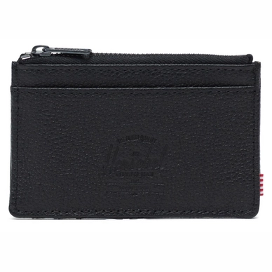 Portemonnee Herschel Supply Co. Oscar Leather Black Pebbled Leather
