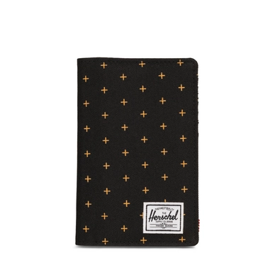 Portemonnee Herschel Supply Co. Search Black Gridlock Gold