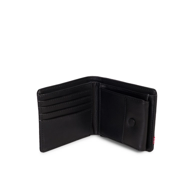 Portemonnee Herschel Supply Co. Roy Coin XL Leather Black Pebbled
