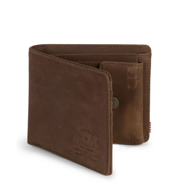 Portemonnee Herschel Supply Co. Roy Coin XL Leather Nubuck Brown
