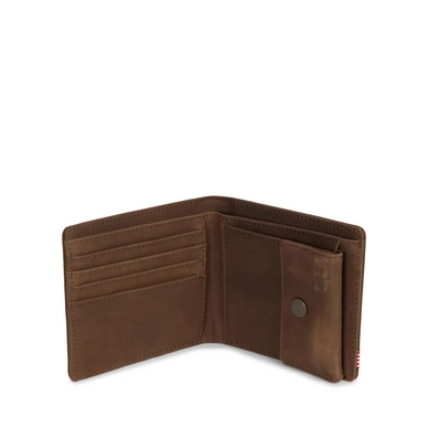 Portemonnee Herschel Supply Co. Roy Coin XL Leather Nubuck Brown