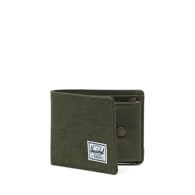 Portemonnee Herschel Supply Co. Roy Coin XL Olive Night Crosshatch/Olive Night