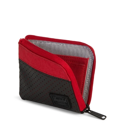 Portemonnee Herschel Supply Co. Aspect Johnny Barbados Cherry Black White