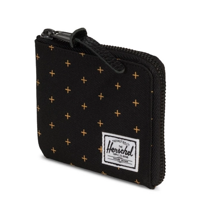Portemonnee Herschel Supply Co. Johnny Black Gridlock Gold