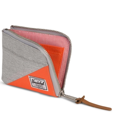 Portemonnee Herschel Supply Co. Johnny Light Grey Vermillion Orange
