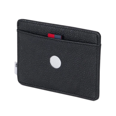 Portemonnee Herschel Supply Co. Tile Charlie Leather Black Pebbled
