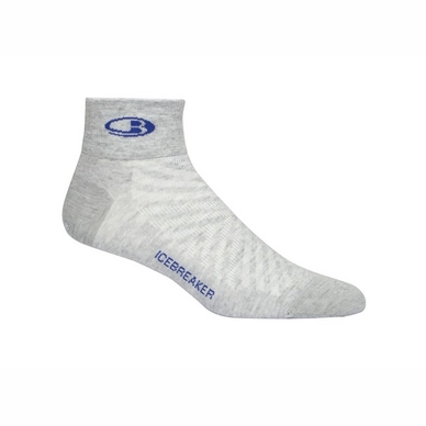 Chaussettes de Course Icebreaker Men Run+ Ultralight Mini Blizzard Heather
