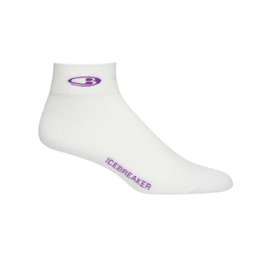 Chaussettes de Course Icebreaker Women Run+ Ultralight Mini White