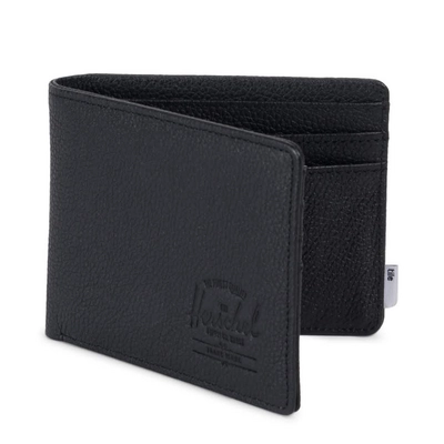 Portemonnee Herschel Supply Co. Tile Roy Leather Black Pebbled