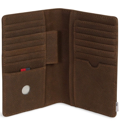 Portemonnee Herschel Supply Co. Tile Search Leather Brown Pebbled