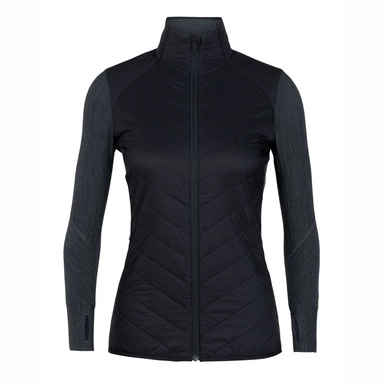 Gilet Icebreaker Women Descender Hybrid Black Jet Heather