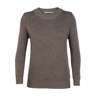 Pullover Icebreaker Waypoint Crewe Sweater Toast Heather Damen