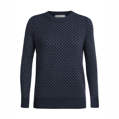 Pull Icebreaker Women Waypoint Crewe Sweater Midnight Navy