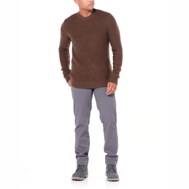 Jumper Icebreaker Men Waypoint Crewe Sweater Bronze Heather Outdoorsupply