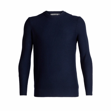 Pull Icebreaker Men Waypoint Crewe Sweater Midnight Navy