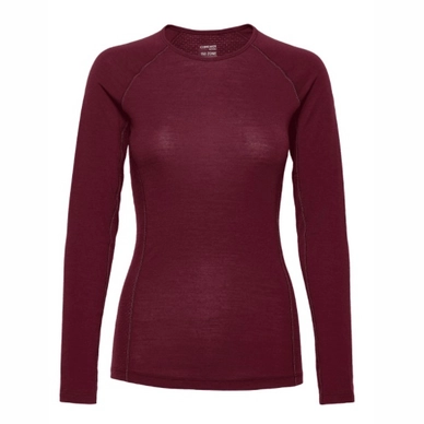 Longsleeve Icebreaker 150 Zone LS Crewe Redwood Damen