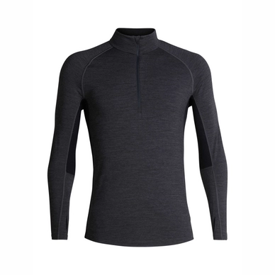 Funktionsunterhemd Icebreaker 200 Zone LS Half Zip Jet Heather Black Herren