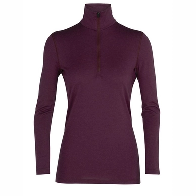 Langarmshirt Icebreaker 200 Oasis LS Half Zip Brazilwood Damen