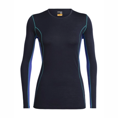 Longsleeve Icebreaker Women 200 Oasis Deluxe LS Crewe Midnight Navy Mystic