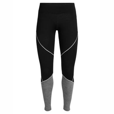 Legging Icebreaker Women 200 Oasis Deluxe Black Gritstone Heather