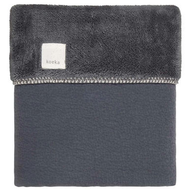 Babydeken Koeka Runa Teddy Dark Grey